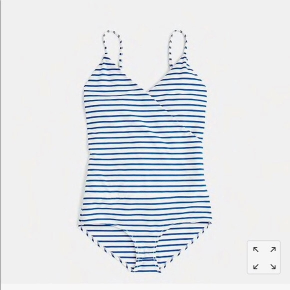 J.Crew Stripe Wrap Bodysuit NWT